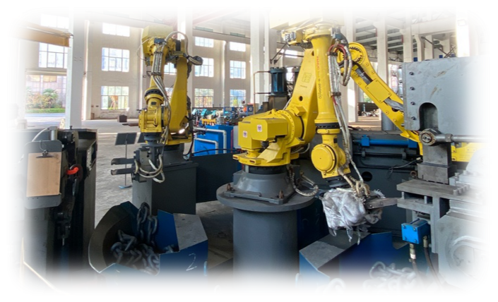 Robotització i automatització de la fabricació de cadenes d'enllaços rodons