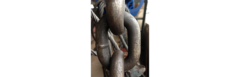 deformed hook -lifting round link