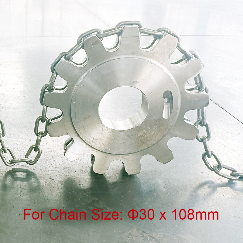China Round Link Chain Sprockets – for 30*108mm Round Link Chain Bucket ...