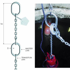 Stainless steel pump lifting chain