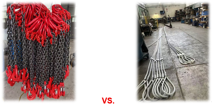 round link chain sling & wire rope sling